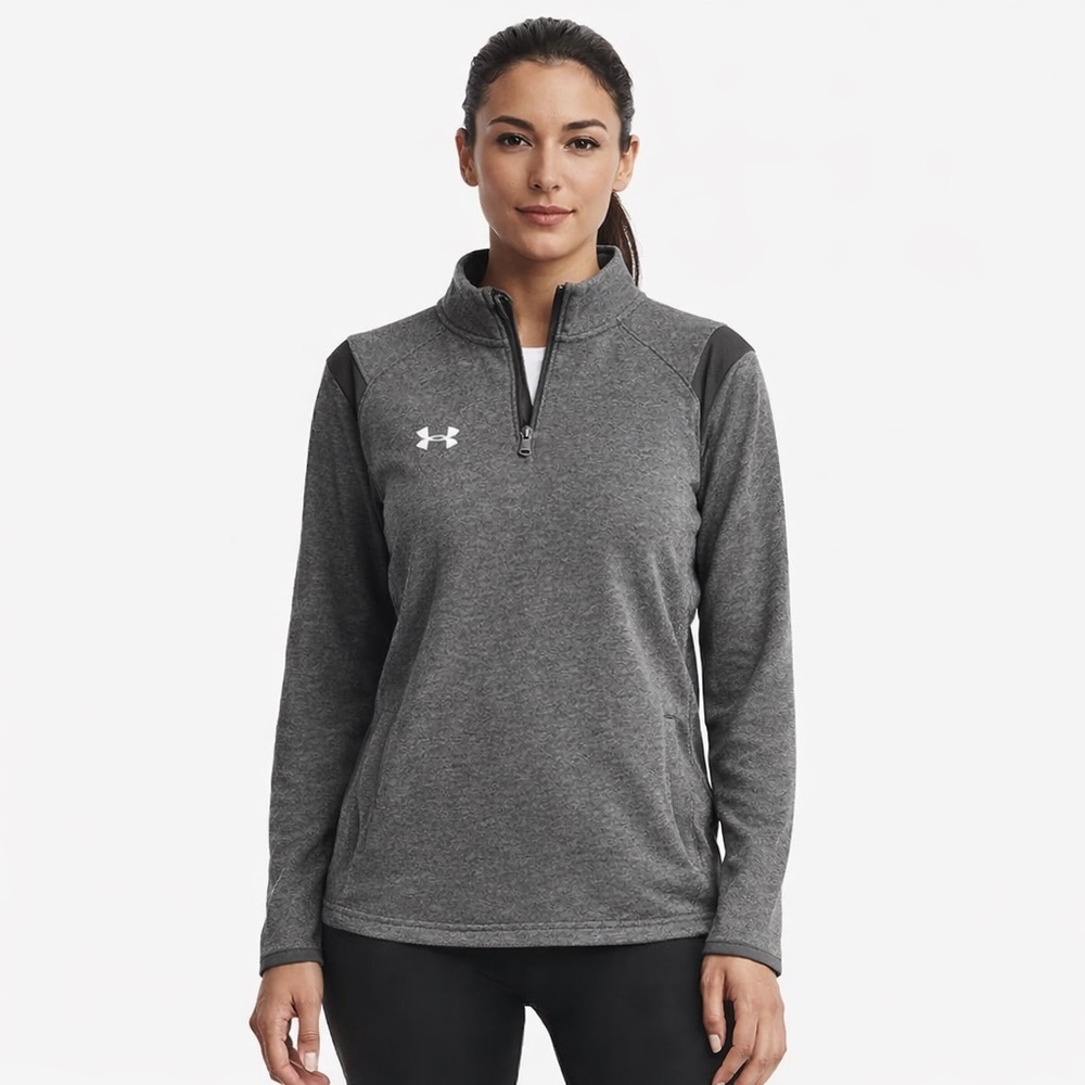Under Armour ColdGear 1/4 Zip Pullover Gray Small